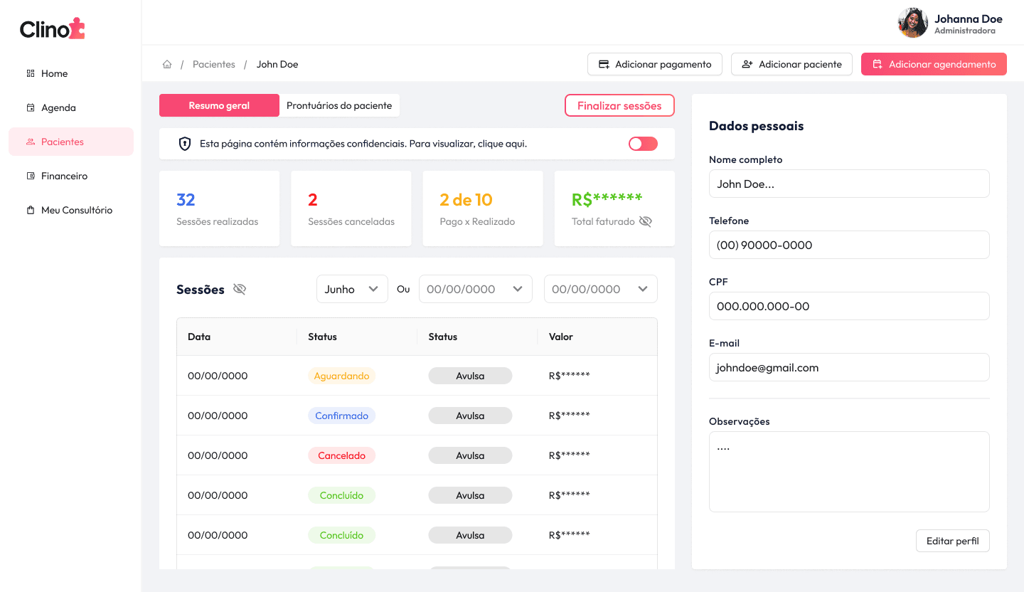 Ocultação de Dados Sensíveis