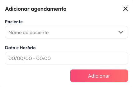 Modal Novo Agendamento