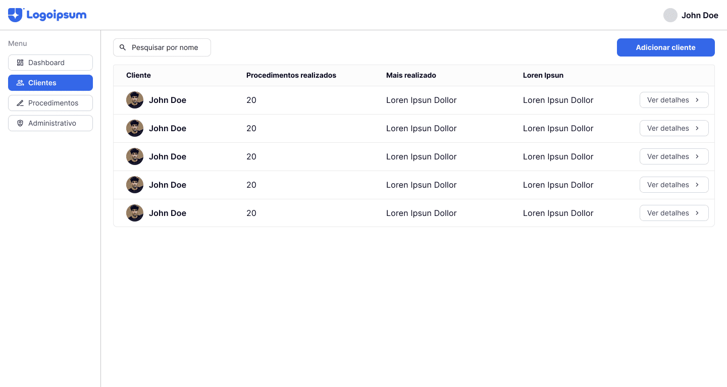 Triagem Dashboard de Clientes
