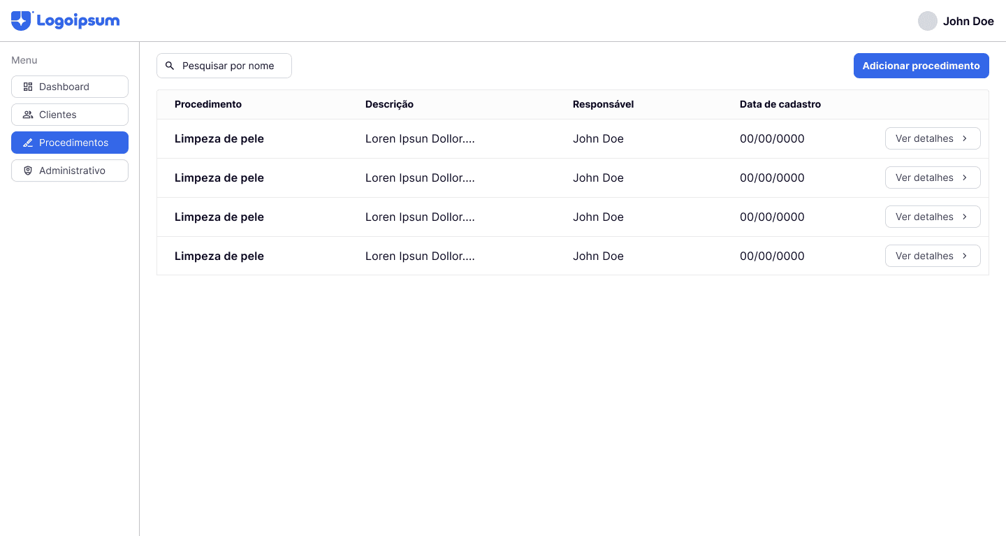 Gestão de Procedimentos
